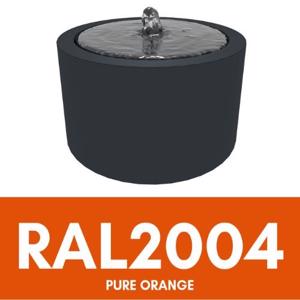 Aluminium Riple Round Water Table - RAL 2004 - Pure Orange